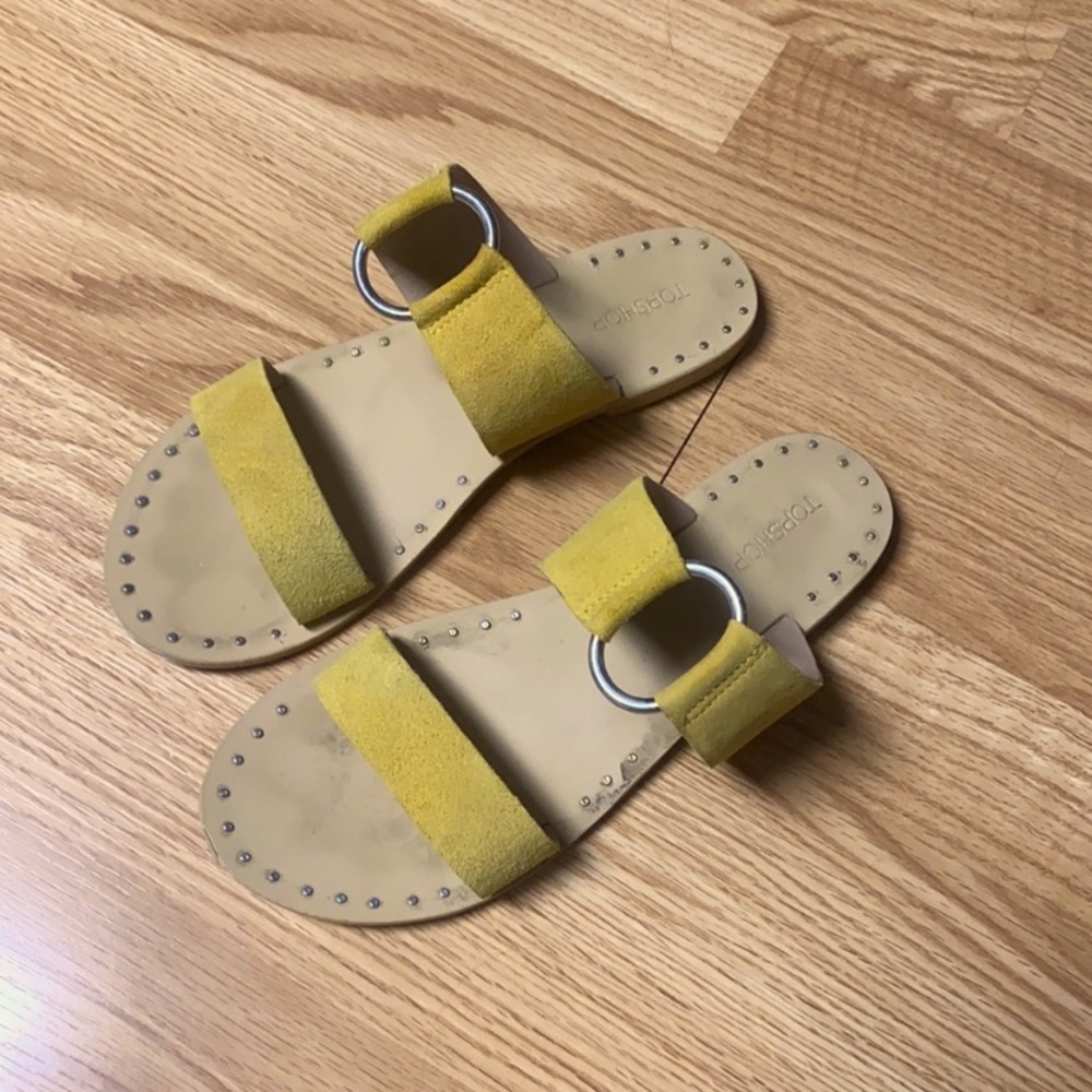 Yellow top shop sandals